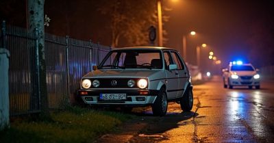 Nietrzeźwy młody kierowca wjechał w ogrodzenie cmentarza